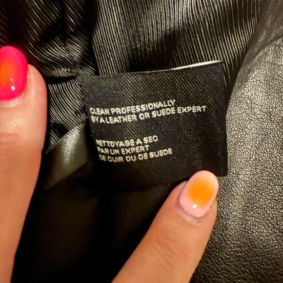 Cole Haan Black Leather Jacket - Picture 5 of 7